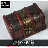 INPHIC-桌面創意雜物歐式首飾木盒裝飾仿古擺設復古公主收納盒-小款不配鎖